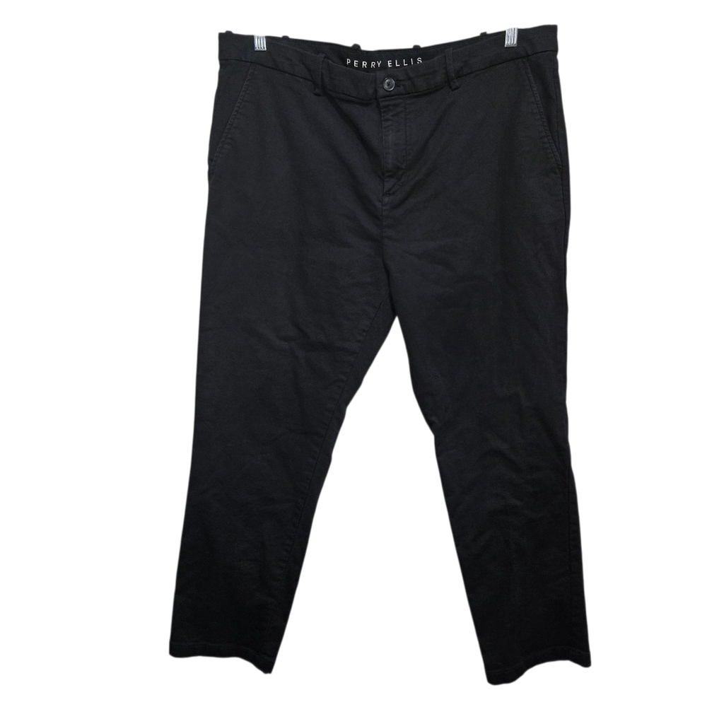 Perry Ellis Black Chinos Slim Fit Stretch Pants